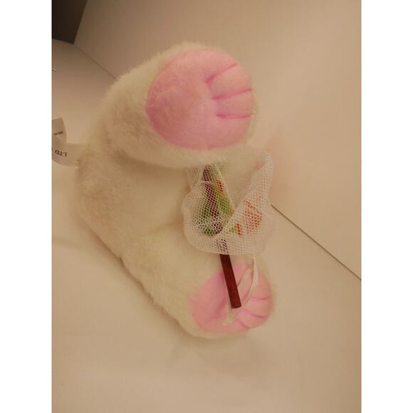 VTG Bunny Rabbit Plush White Pink Green Orange Butterfly and Bug Catcher Net - Picture 11 of 12